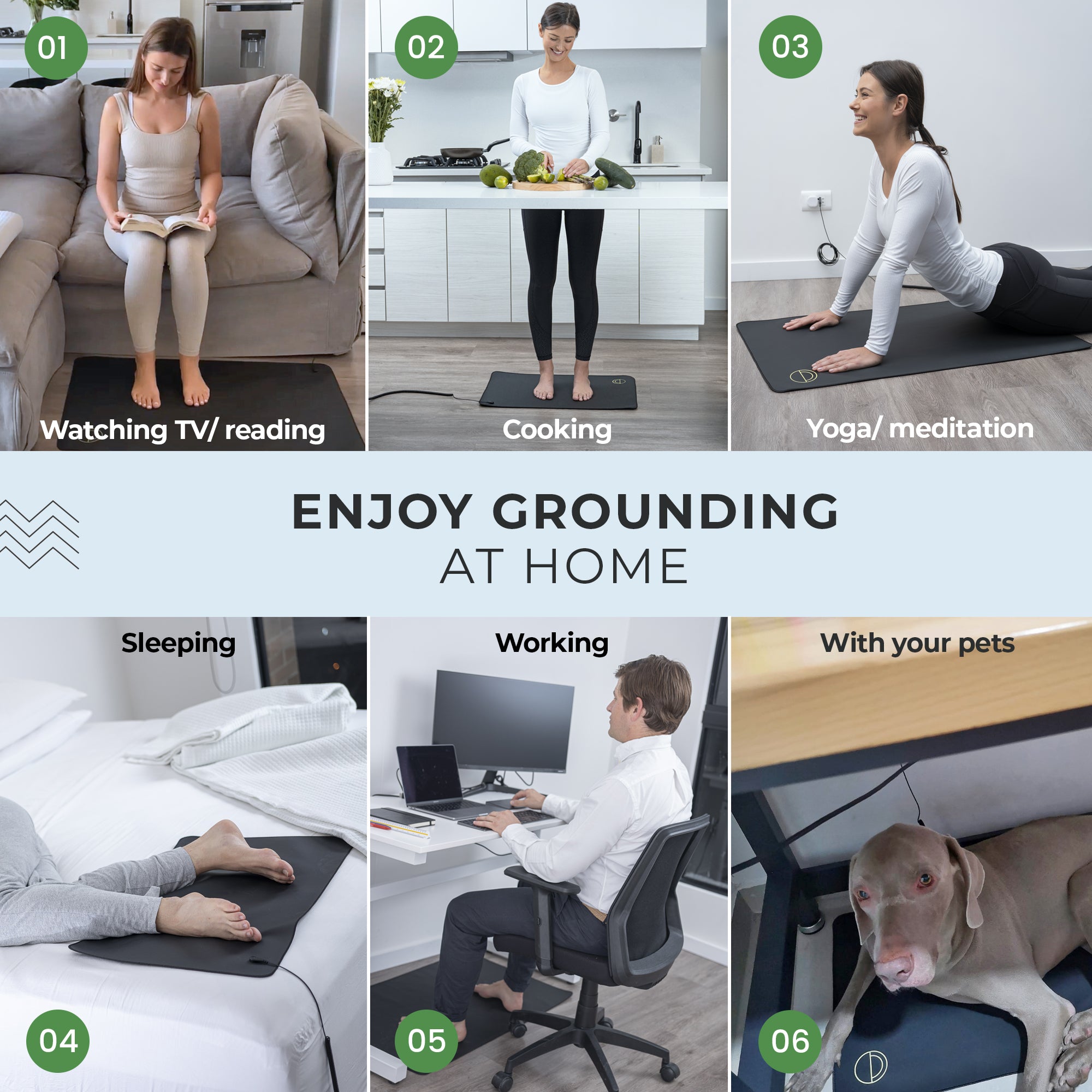 ways to ground at home